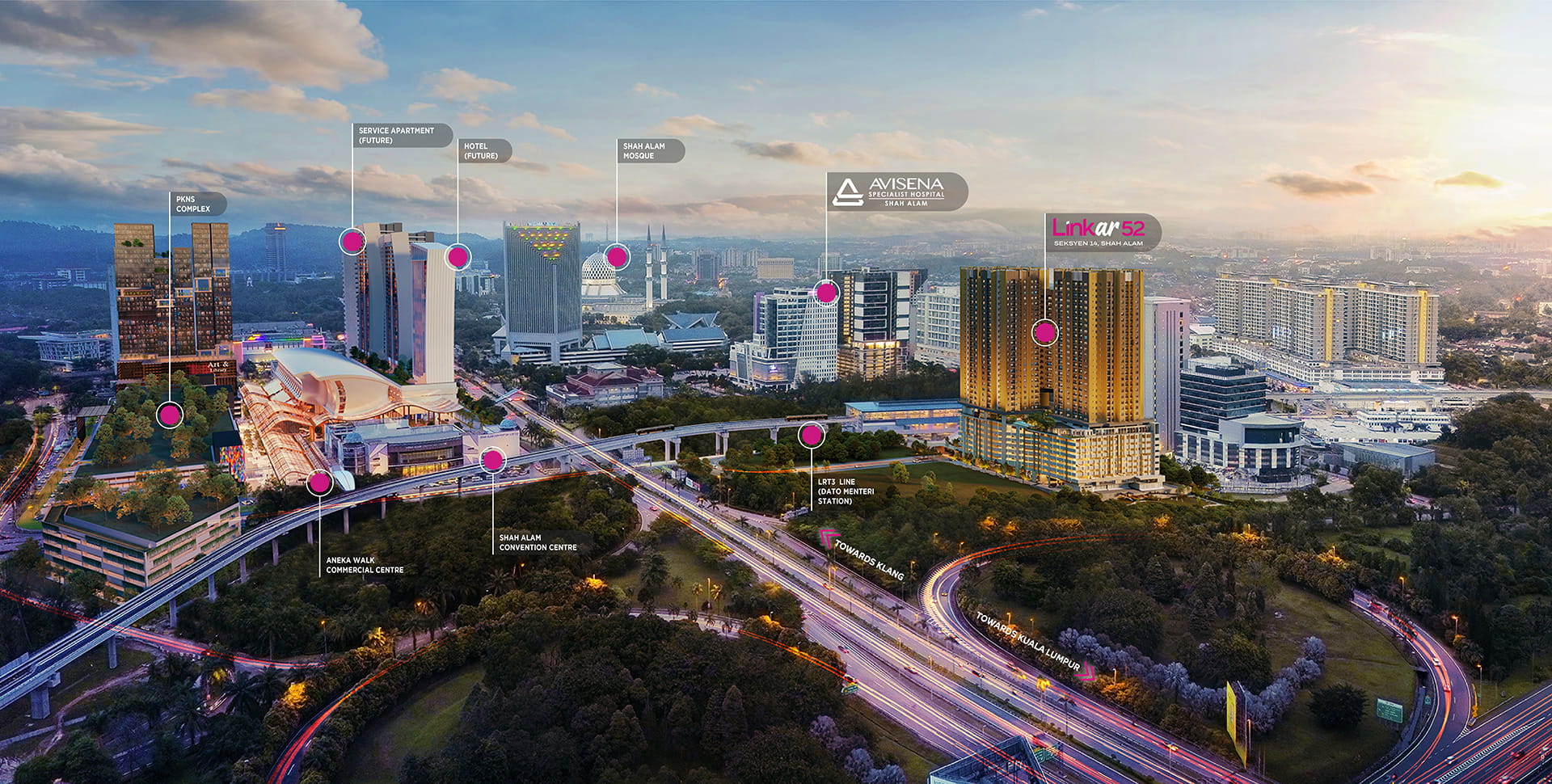 Linkar52 — 100m from Federal Highway with NKVE, ELITE and LKSA access